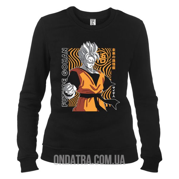 Dragon Ball 01 - Свитшот женский, Черный, XS, Легкая двунитка 220 г/кв.м., 2223011