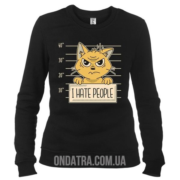 Cat Hate People - Свитшот женский фото