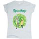 Рік і Морті 01 (Rick and Morty) - Футболка жіноча розмір М, Білий, M, 150 г/кв.м., 1211023