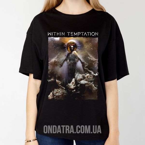 Within Temptation 02 - Футболка оверсайз женская Epic, Черный, XS, 170 г./кв.м., 1225011