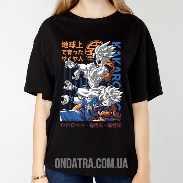 Dragon Ball 03 - Футболка оверсайз жіноча Epic, Чорний, XS, 170 г./кв.м., 1225011