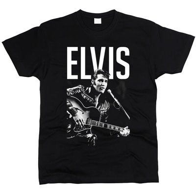 Elvis Presley 02 - Футболка мужская, Черный, XS, Стандарт 150 г/кв.м, 1111011