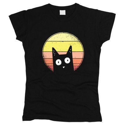 Sunset Cat - Футболка жіноча фото