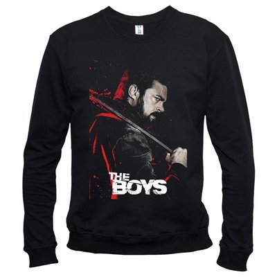 Хлопаки (The Boys) 04 - Світшот чоловічий, Чорний, XS, Легка двохнитка 220 г/кв.м., 2123011