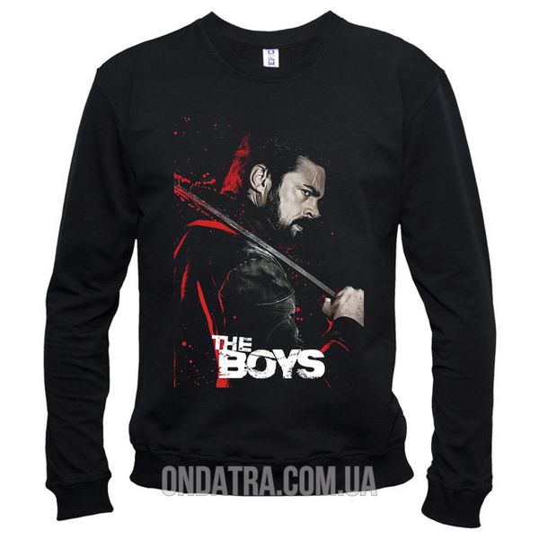 Хлопаки (The Boys) 04 - Світшот чоловічий, Чорний, XS, Легка двохнитка 220 г/кв.м., 2123011