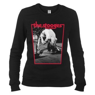 The Stooges 04 - Свитшот женский, Черный, XS, Легкая двунитка 220 г/кв.м., 2223011