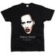 Marilyn Manson 02 - Футболка мужская, Черный, XS, Стандарт 150 г/кв.м, 1111011