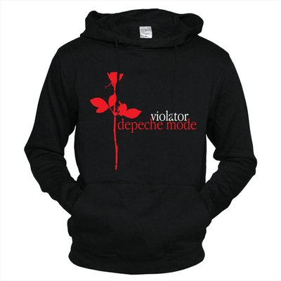 Depeche Mode 06 - Толстовка чоловіча розмір L, Чорний, L, 300 г/кв.м., Чорний, Трьохнитка з начосом, 3124014