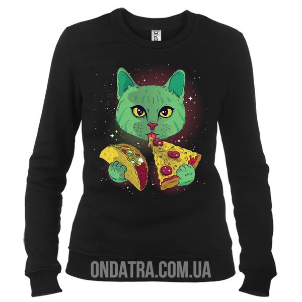 Pizza Cat - Світшот жіночий фото