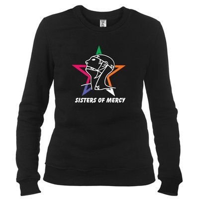 Sisters Of Mercy 01 - Світшот жіночий розмір S, Чорний, S, Легка двохнитка 220 г/кв.м., 2223012
