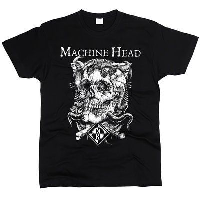 Machine Head 02 - Футболка мужская, Черный, XS, Стандарт 150 г/кв.м, 1111011
