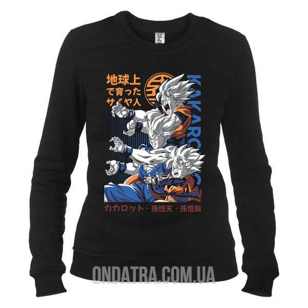 Dragon Ball 03 - Свитшот женский, Черный, XS, Легкая двунитка 220 г/кв.м., 2223011