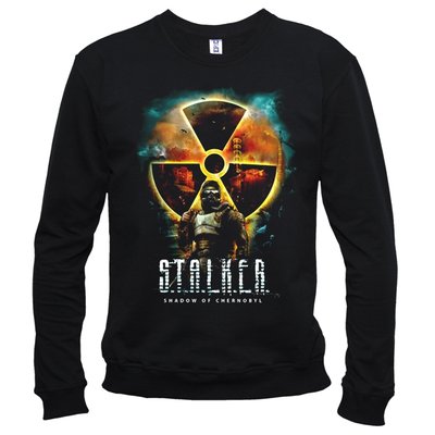 Stalker 02 - Світшот чоловічий розмір L, Чорний, L, Утеплена з начосом 300 г/кв.м., 2124014