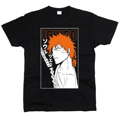 Bleach 05 - Футболка чоловіча, Чорний, XS, Стандарт 150 г/кв.м, 1111011