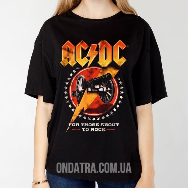 AC/DC 10 - Футболка оверсайз женская фото