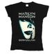 Marilyn Manson 01 - Футболка жіноча, Чорний, S, 150 г/кв.м., 1211012