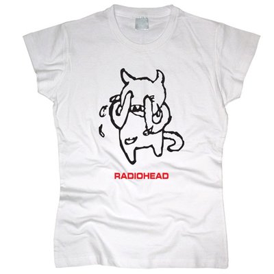 Radiohead 05 - Футболка женская размер XL, Белый, XL, 150 г/кв.м., 1211025