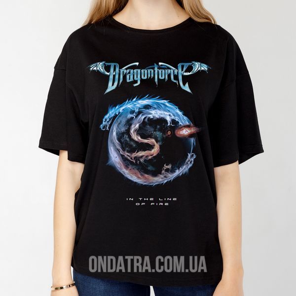 Dragonforce 01 - Футболка жіноча оверсайз Epic, Чорний, XS, 170 г./кв.м., 1225011