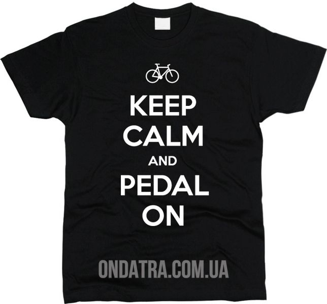 Keep Calm And Pedal On - Футболка мужская фото