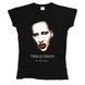 Marilyn Manson 02 - Футболка женская, Черный, S, 150 г/кв.м., 1211012