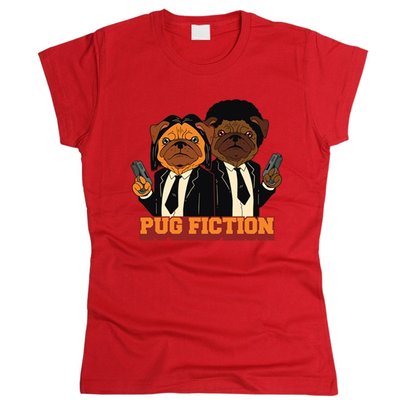 Pug Fiction - Футболка жіноча фото