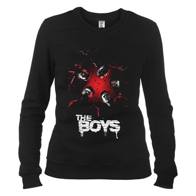 Пацаны (The Boys) 02 - Свитшот женский, Черный, XS, Легкая двунитка 220 г/кв.м., 2223011