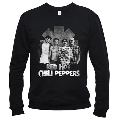 Red Hot Chili Peppers 02 - Світшот чоловічий, Чорний, S, Легка двохнитка 220 г/кв.м., 2123012