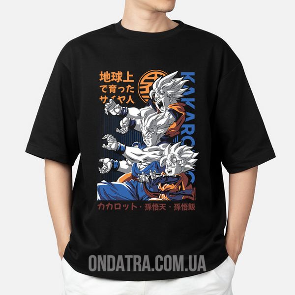 Dragon Ball 03 - Футболка чоловіча оверсайз Epic, Чорний, S, 200 г./кв.м., 1125012