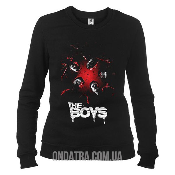 Пацаны (The Boys) 02 - Свитшот женский, Черный, XS, Легкая двунитка 220 г/кв.м., 2223011