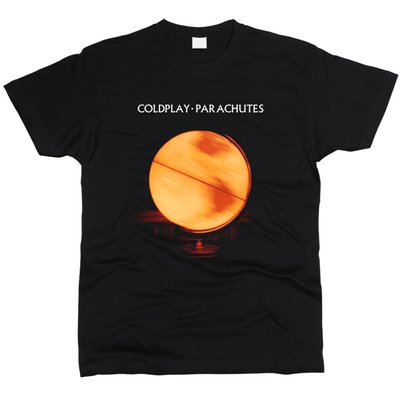 Coldplay 05 - Футболка чоловіча розмір М, Чорний, M, Стандарт 150 г/кв.м, Чорний, 1111013