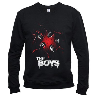 Хлопаки (The Boys) 02 - Світшот чоловічий, Чорний, XS, Легка двохнитка 220 г/кв.м., 2123011