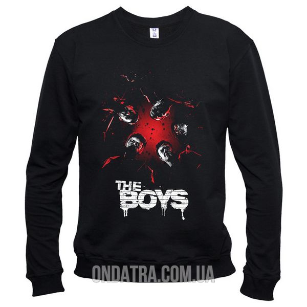 Хлопаки (The Boys) 02 - Світшот чоловічий, Чорний, XS, Легка двохнитка 220 г/кв.м., 2123011