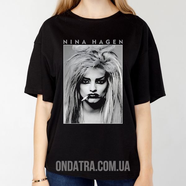 Nina Hagen 01 - Футболка жіноча оверсайз Epic, Чорний, XS, 170 г./кв.м., 1225011