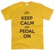 Keep Calm And Pedal On - Футболка мужская фото