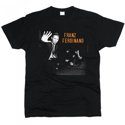 Franz Ferdinand 03 - Футболка чоловіча розмір XXL, Чорний, XXL, Стандарт 150 г/кв.м, Чорний, 1111016