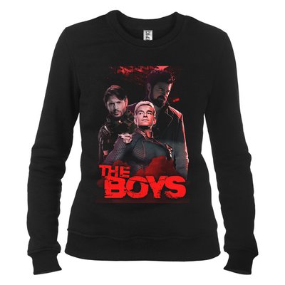 Хлопаки (The Boys) 03 - Світшот жіночий, Чорний, XS, Легка двохнитка 220 г/кв.м., 2223011