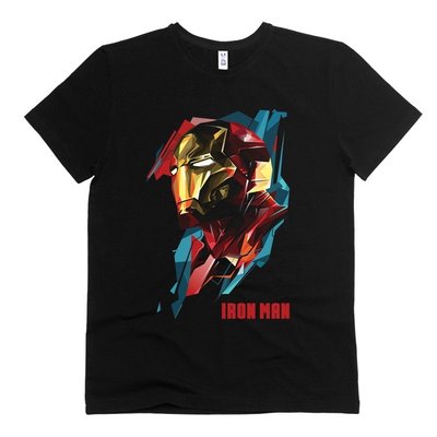 Iron Man 01 (Залізна Людина) - Футболка чоловіча/унісекс Epic розмір М, Чорний, M, 170 г./кв.м., 1121013