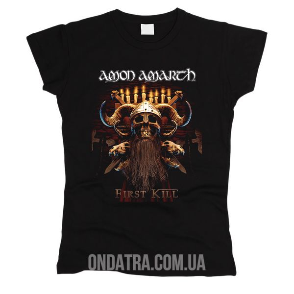 Amon Amarth 03 - Футболка жіноча, Чорний, S, 150 г/кв.м., 1211012