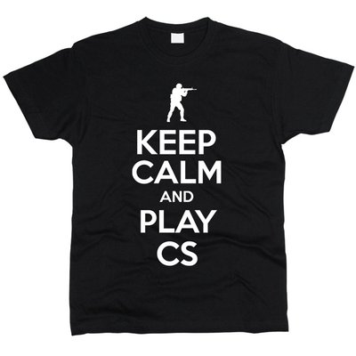 Keep Calm And Play CS - Футболка чоловіча фото