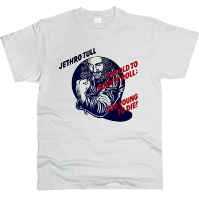 Jethro Tull 03 - Футболка чоловіча розмір М, Білий, M, Стандарт 150 г/кв.м, 1111023