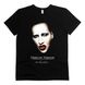 Marilyn Manson 02 - Футболка чоловіча/унісекс Epic, Чорний, XS, 170 г./кв.м., 1121011