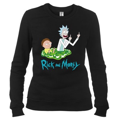 Рік і Морті 03 (Rick and Morty) - Світшот жіночий фото