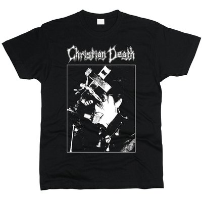 Christian Death 01 - Футболка чоловіча, Чорний, XS, Стандарт 150 г/кв.м, 1111011